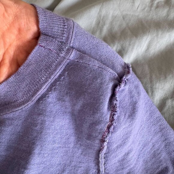 Banana Republic merino wool crewneck in periwinkle - altered - sz XS/S - Picture 8 of 10